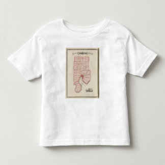 Camiseta De Bebé Mapa del condado de Vanderburgh