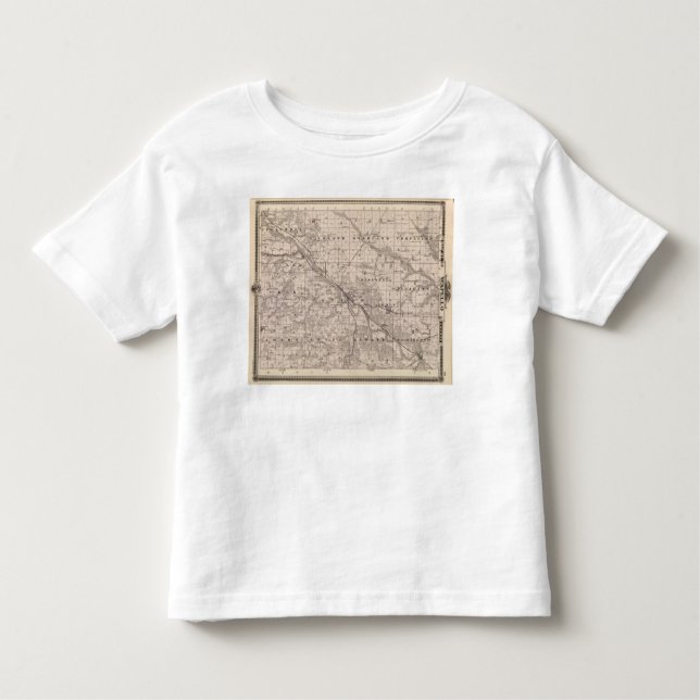Camiseta De Bebé Mapa del condado de Wapello, estado de Iowa (Anverso)