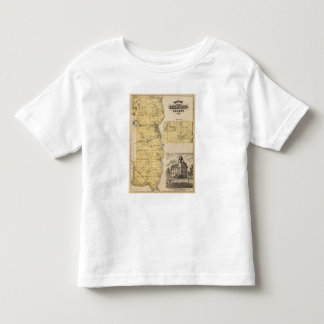 Camiseta De Bebé Mapa del condado de Washington, Minnesota