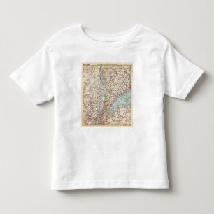 Camiseta De Bebé Mapa del condado de Westchester, Nueva York