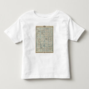 Camiseta De Bebé Mapa del condado de Winneshiek, estado de Iowa