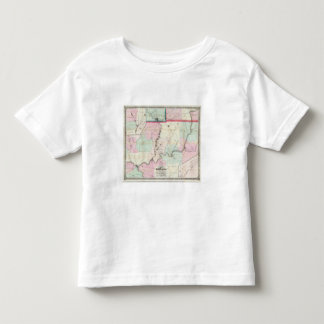 Camiseta De Bebé Mapa del distrito del aceite de Pennsylvania