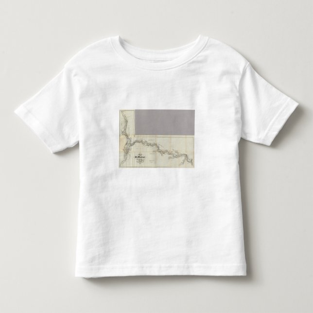 Camiseta De Bebé Mapa del distrito Venango del aceite (Anverso)