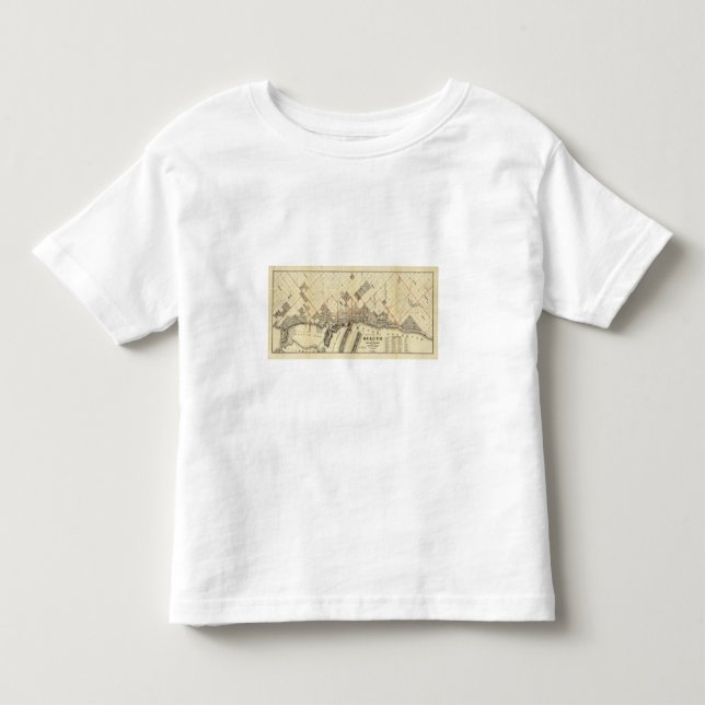Camiseta De Bebé Mapa del esquema de Duluth y de suburbios (Anverso)