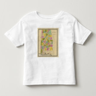 Camiseta De Bebé Mapa del estado de Alabama