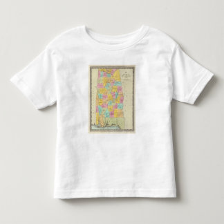 Camiseta De Bebé Mapa del estado de Alabama