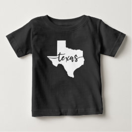 Camiseta De Bebé Mapa del estado de Texas EE. UU.