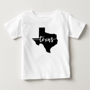 Camiseta De Bebé Mapa del estado de Texas USA