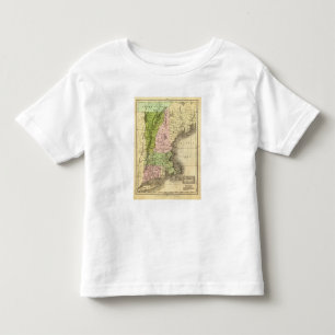 Camiseta De Bebé Mapa del este de Olney de los estados