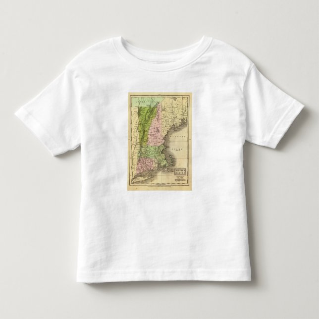 Camiseta De Bebé Mapa del este de Olney de los estados (Anverso)