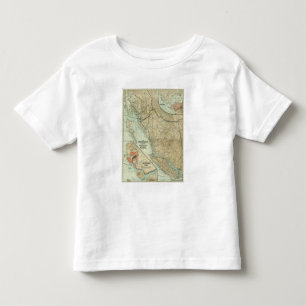 Camiseta De Bebé Mapa del ferrocarril magnífico del Pacífico del