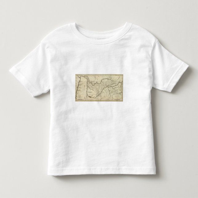 Camiseta De Bebé Mapa del gobierno de Tennassee sic (Anverso)