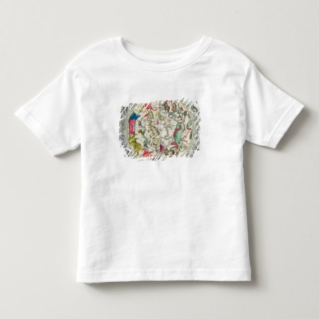 Camiseta De Bebé Mapa del hemisferio meridional (Anverso)