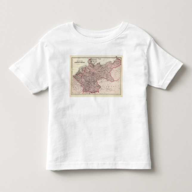 Camiseta De Bebé Mapa del imperio alemán (Anverso)