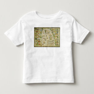 Camiseta De Bebé Mapa del mar de China, facsímil de los 'atlas de