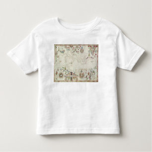 Camiseta De Bebé Mapa del mediterráneo, 1625