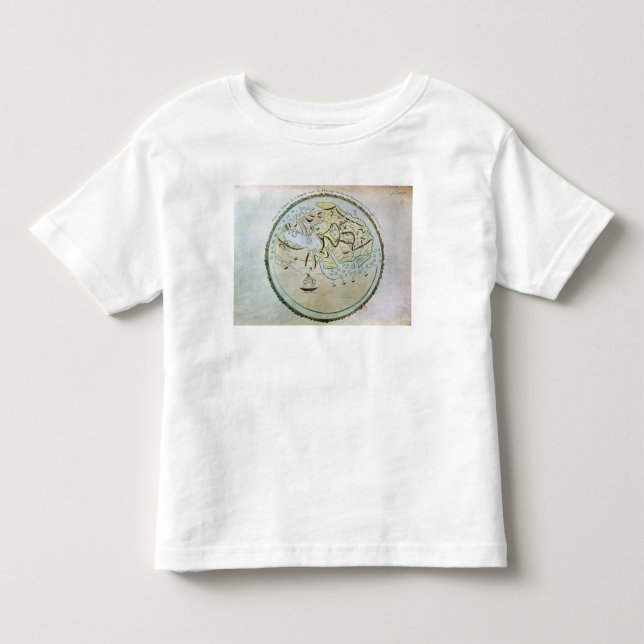 Camiseta De Bebé Mapa del mundo (Anverso)