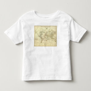 Camiseta De Bebé Mapa del mundo 5