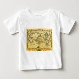 Camiseta De Bebé Mapa del mundo antiguo