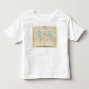 Camiseta De Bebé Mapa del mundo histórico 2