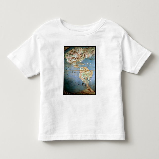 Camiseta De Bebé Mapa del norte y de Suramérica (Anverso)