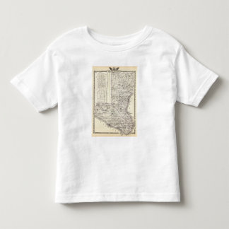 Camiseta De Bebé Mapa del papa y condados y Golconda de Massac