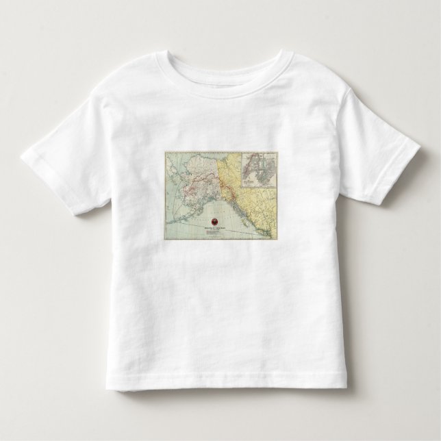 Camiseta De Bebé Mapa del paso y ruta y conexiones blancos del (Anverso)