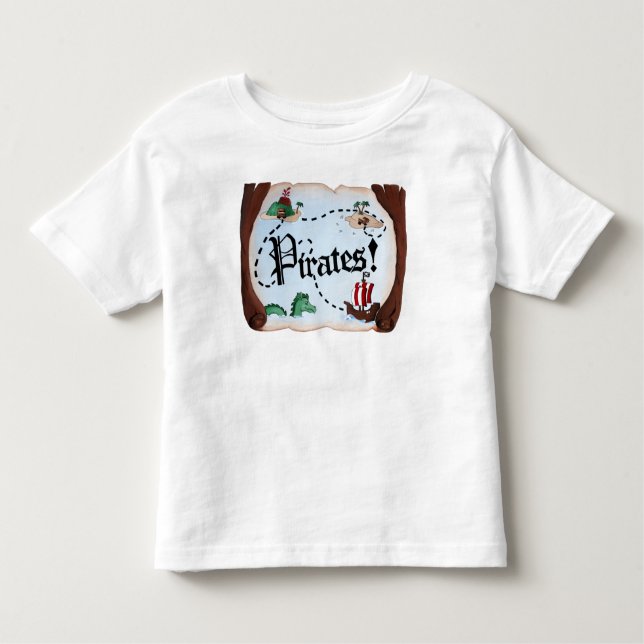 Camiseta De Bebé Mapa del pirata (Anverso)
