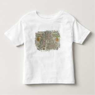 Camiseta De Bebé Mapa del Reino de Gran Bretaña y de Irlanda