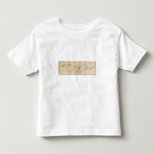 Camiseta De Bebé Mapa del río Misisipi (Anverso)
