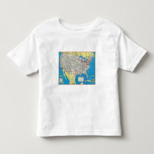 Camiseta De Bebé Mapa del sistema de American Airlines