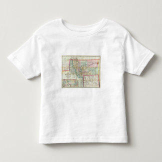 Camiseta De Bebé Mapa del territorio de Montana