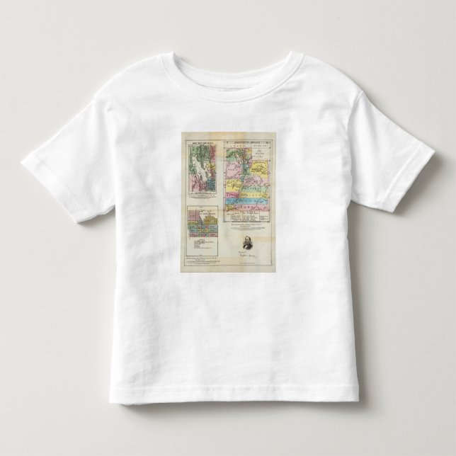 Camiseta De Bebé Mapa del territorio de Utah (Anverso)