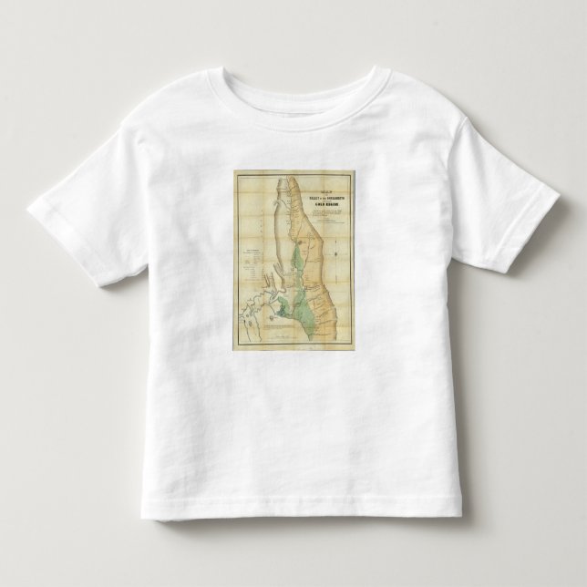 Camiseta De Bebé Mapa del valle de la Sacramento (Anverso)