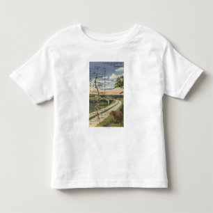 Camiseta De Bebé Mapa detallado de la "carretera ideal "