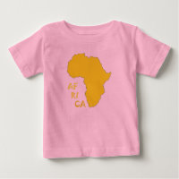 Mapa divertido de África amarillo