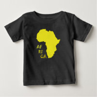 Mapa divertido de África amarillo