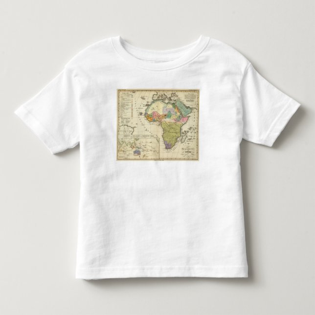 Camiseta De Bebé Mapa etnográfico de África (Anverso)