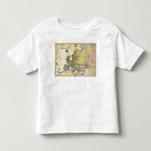 Camiseta De Bebé mapa etnográfico de Europa