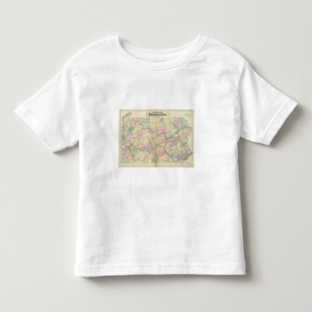 Camiseta De Bebé Mapa ferroviario de Penn (Anverso)