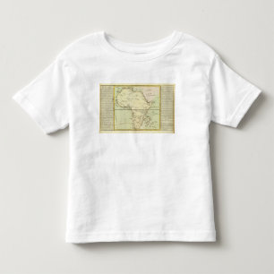 Camiseta De Bebé Mapa físico de África