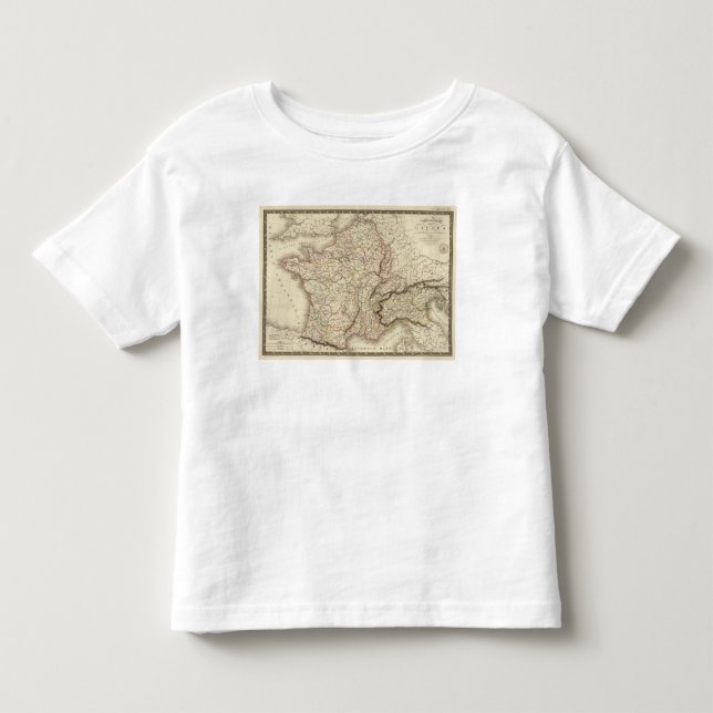 Camiseta De Bebé Mapa general de Galia (Anverso)