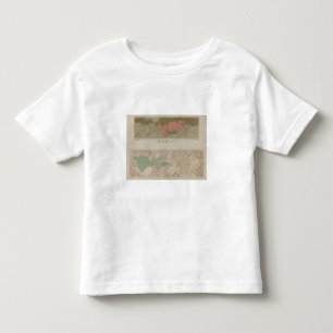 Camiseta De Bebé Mapa geológico del distrito de Knoxville