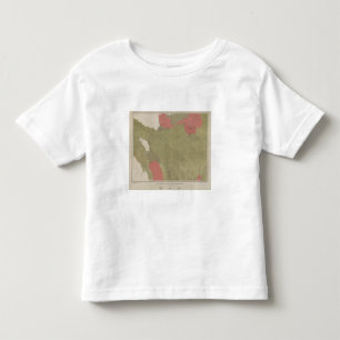 Camiseta De Bebé Mapa geológico del distrito del banco del azufre