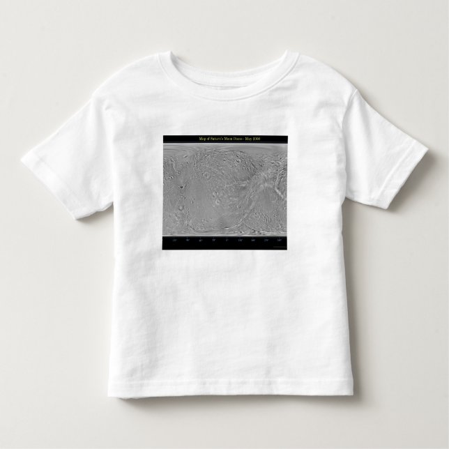 Camiseta De Bebé Mapa global de la luna de Saturno (Anverso)