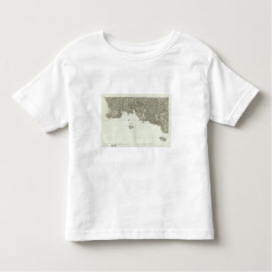 Camiseta De Bebé Mapa grabado de Francia 2