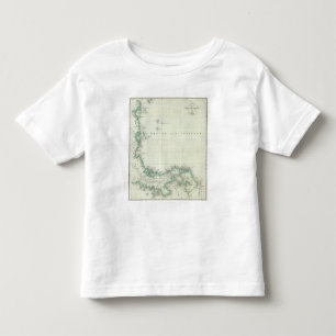 Camiseta De Bebé Mapa grabado de Panamá