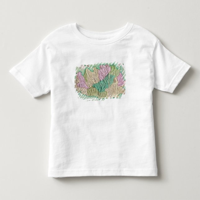 Camiseta De Bebé Mapa militar de Córcega, 1768 (Anverso)