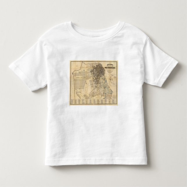 Camiseta De Bebé Mapa oficial de la guía de Bancroft de San (Anverso)