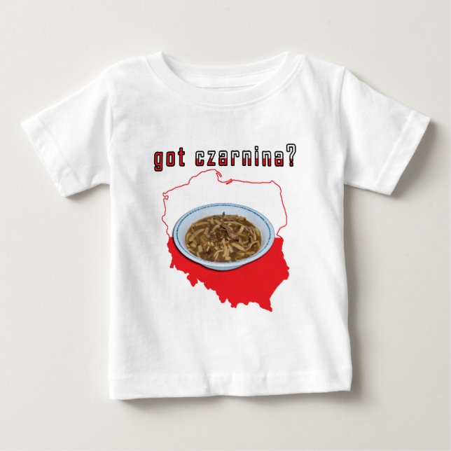 Camiseta De Bebé Mapa polaco de Czarnina (Anverso)